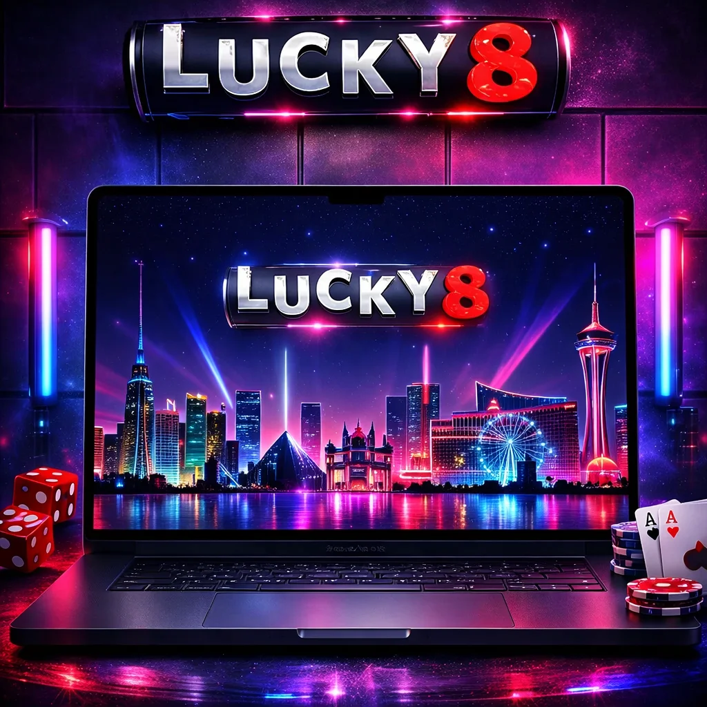 Interface du casino Lucky8 avec navigation principale et catégories de jeux