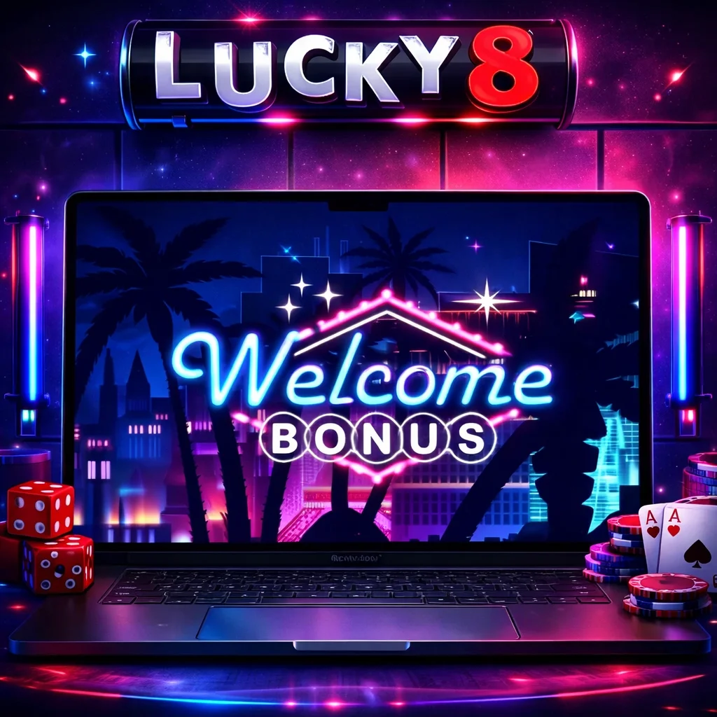 Page des bonus Lucky8 avec offre de bienvenue 500 euros et promotions hebdomadaires